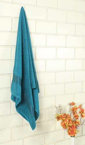 Image of Fash Home 500 GSM Towel 70x140 cm - 1 Pc, Ultra Soft, Highly Absorbent, Quick Dry, Plush & Durable Cotton Bath Towel for Home, Gym & Spa (Teal)