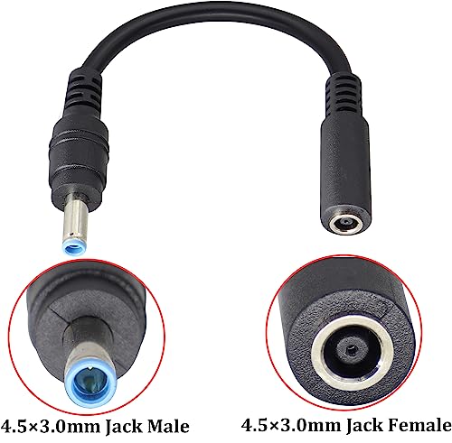 Alargador de corriente DC4530 a DC4530 con conector macho y hembra 4.5mm 4