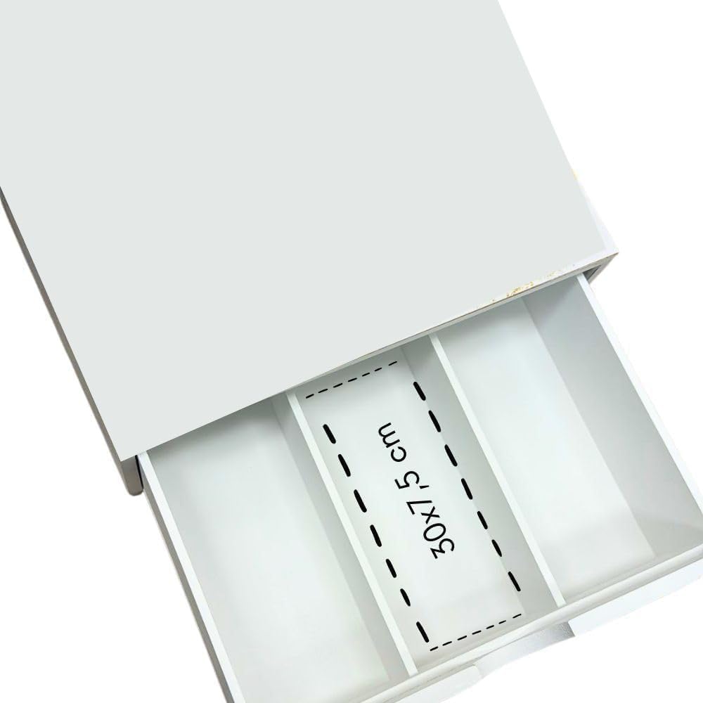Porta Cialde e Capsule in Bambù con Cassetto (3 Scomparti) Organizer elegante per cialde, capsule e tisane, scritta nera e scritta oro (scritta oro)
