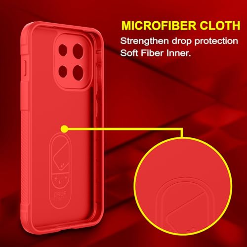 Image of Zapcase Back Case Cover for OnePlus 13s | Compatible for OnePlus 13s Back Cover | Liquid Silicon Magic Case with Camera Protection | Red