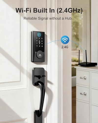 Smart Biometric Front Door Lock with Camera
