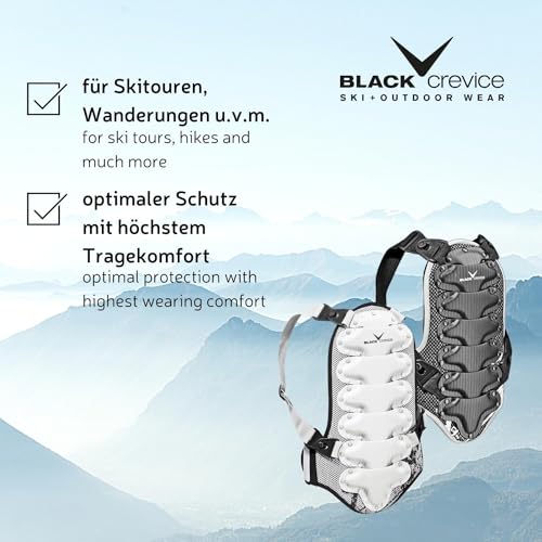 Black Crevice Rückenprotektor für Kinder, Jugendliche und Erwachsene, BCR035344, schwarz, Gr. 140