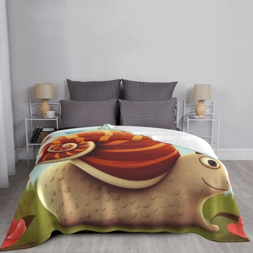 Couverture escargot plaid micro polaire chaud léger lit et canapé