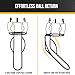 RYNQAVOA Basketball Return Attachment - All-Metal Rebound System Fits Most Standard Hoops, Not for Breakaway or Double Rims, Easy Setup for Indoor & Outdoor Solo Practice