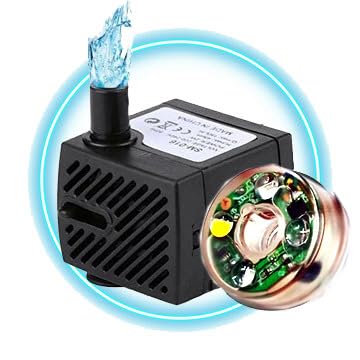 Image of Banshika Mini Water Fountain Pump 3W Small Submersible Pump for DIY Crafts | Indoor Fountain | Aquarium /Fish Tank (Power:3W, H.MAX:0.6M, Flow Rate:200L /H)