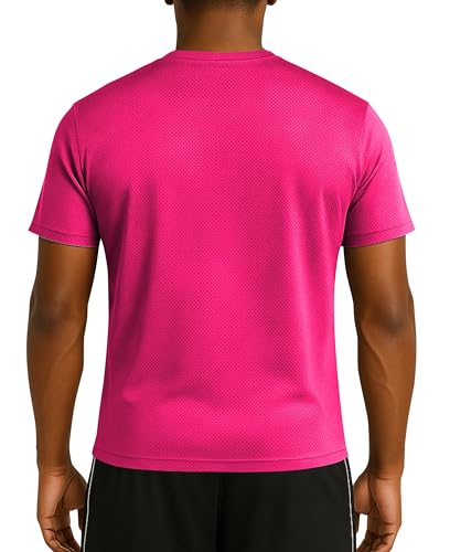 AMERICAN HEAVEN Men's Short Sleeve Work Out Crew Neck T-Shirts | Dry Fit Active Athletic Gym Tee Tops | Multi Packs Colors3