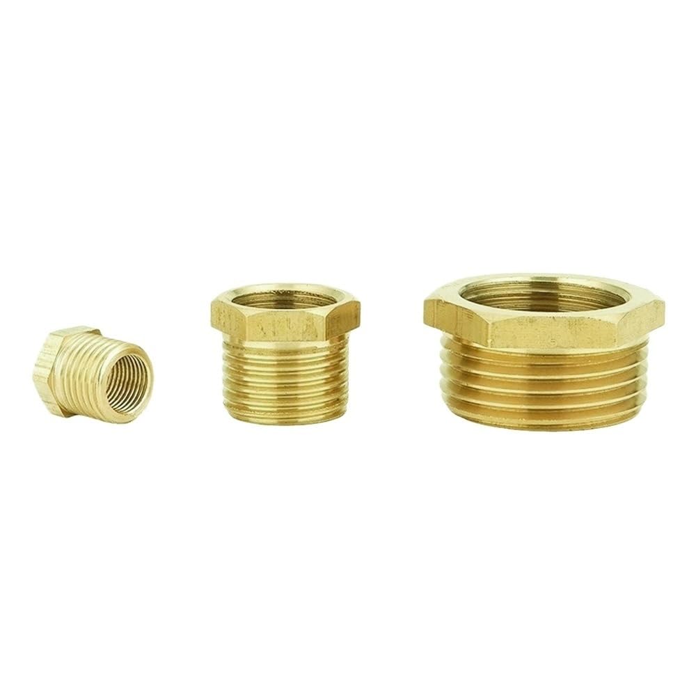 BSP Adaptateur de bague de plomberie mâle vers femelle – Connecteur de tuyau hexagonal pour un ajustement sûr, 1 pièce (0,3 x 0,6 cm)