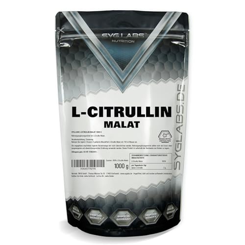 L-Citrullin Malat 2:1 1000g optimale Löslichkeit - vegan und ohne Zusätze - Aminosäure Citrullin
