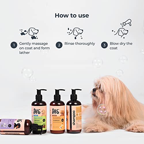 Image of Gentle Cleaning No Tear Shampoo for Dogs & Cats - Natural Shampoo with Aloe Vera for Sensitive Skin - Lavender Controls Bad Odour & Keeps Pets Calm - Moringa Prevents Skin Infection - 300ml