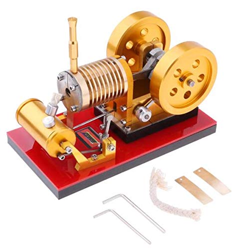 2021 Double A Steering Mechanische Modell Flamme Licker Eater Doppel Fliegen Modell Der Stirling-Generator-Motor, Der Kalorischen Kraft Construction Kit