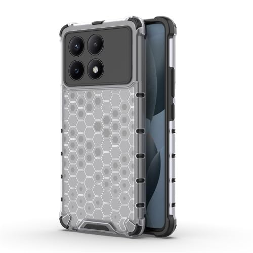 Image of Prime Retail Hard PC Back Case Cover for Poco X6 Pro 5G Anti Slip Ultra Thin Shockproof Reinforced Corners (Polycarbonate|Transparent)