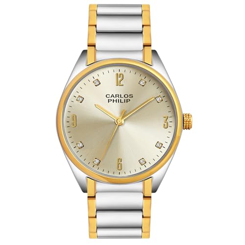 Image of Carlos Philip Axis Series Luxury Analog Watch for Men | Stainless Steel Strap | Japanese Miyota Movement | Stylish Water-Resistant Classic Timepiece