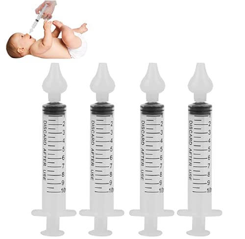 Nachar Sinus Rinse System, 4pcs Professional Baby Nasal Irrigator Portable Infant Nose Cleaner Quick Rinse Device All Natural Relief - BPA Free More Convenient