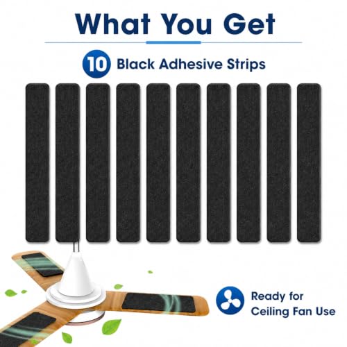 Image of Ceiling Fan Filters for Blades, Activated Coconut Shell Carbon Ceiling Fan Air Purifier Pads, Easily Sticks Unscented Air Filters for Common Household Contaminants-(Pack Of 3)