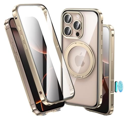 J{^Ή NA  360°]X^h iPhone 16 Pro Max p P[X MagSafeΉ CX[dΉ A~op[ Ot X^h@\ ʃP[X KX ACtH16promax X}zP[X NA