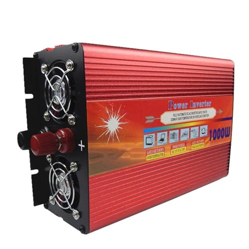 Onduleur domestique onde sinusoïdale modifiée 24V 110V rouge
