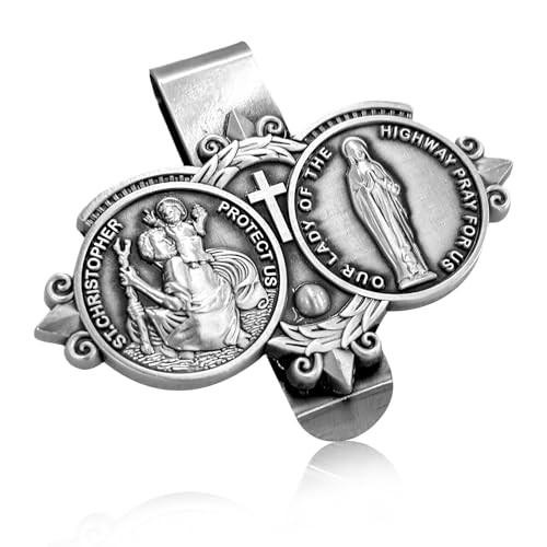 SHMZK St. Christopher Medal for Car, Metal Exquisite Our...
