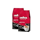 Lavazza Kaffee Caffè Crema Classico, ganze Bohnen, Bohnenkaffee (2 x 1kg Packung)