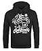 Produktbild Neverless Lässiger Surf Hoodie Herren California Bus Abenteuer Urlaub Kapuzen-Pullover Männer schwarz 4XL