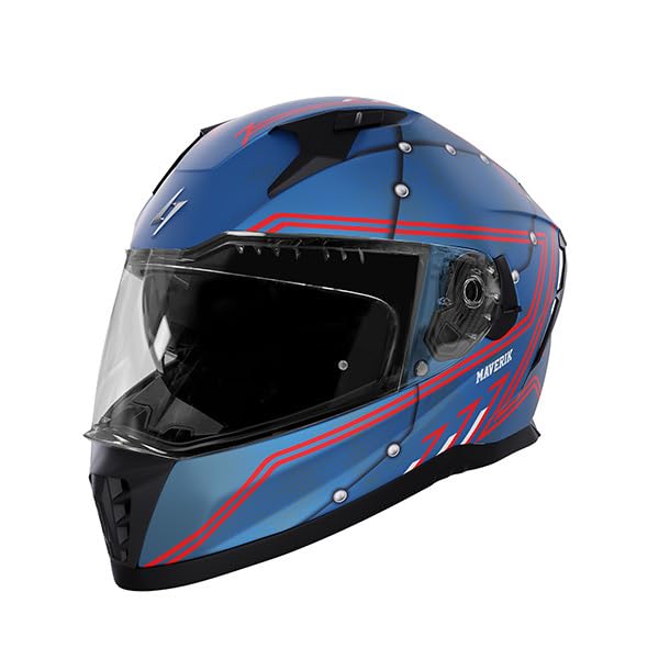 Kask integralny STORMER Blaster Maverik Blue, ECE 22.06, z Pinlockiem 30, blendą przeciwsłoneczną i przystosowaniem do montażu systemu Bluetooth