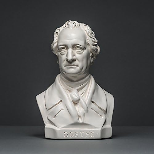 Goethe Büste Aus Zellan 20cm - Handgefertigte Skulptur Made In Germany