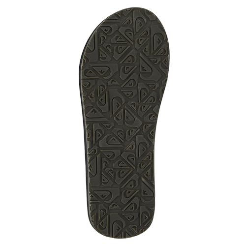Image of Quiksilver Carver Suede Flip Flops for Men, Arch Support Athletic Mens Sandals, Thong Mens Slides