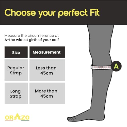 Image of ORAZO Raptor CE Certified Knee & Shin Protector | Level 2 K+L Type B T- | Anti-Slip Straps | Bionic & Asymmetric for Comfort | Made in India (Black Yellow, Regular Straps)