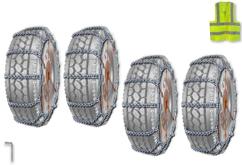 KOZAK 11R22.5 and 295/75R22.5 Dual Studded Tire Chains Set of