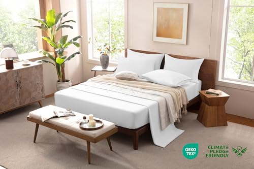 MISSQ King Size Bed Sheets Set - Cooling, Extra Soft, Wrinkle & Fade Resistant, Hypoallergenic - 4 Piece Hotel Luxury Microfiber Sheets with 16 Inch Deep Pocket, King, White - Image 4