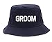 Kings Of NY The Groom Bachelor Party Bucket Hat Navy Blue