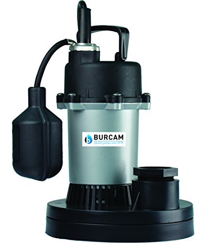 BURCAM 300500Z 1/3HP Submersible Sump Pump Zinc Series
