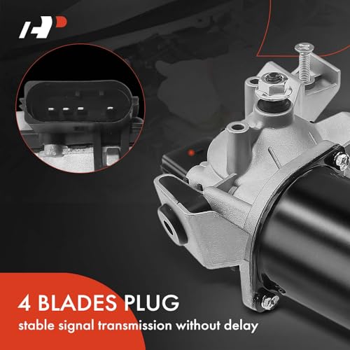 Image of A-Premium Front Windshield Wiper Motor Compatible with Land Rover | for Land Rover LR3 2005-2009, LR4 2010-2016, Range Rover Sport 2006-2013, Sport Utility, 4-Pin