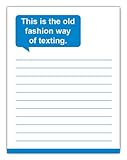 Funny Notepad Old Fashion Texting 4.25 x 5.5 inches, 50-sheets