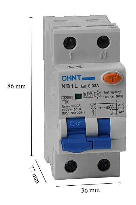 CHINT Interruptores magnéticos Serie NB1L-40, NB1L1, NB1L-2, NB1-63, NL1-63, DZ47-60/eB (NB1L-2, Tipo AC, 40A)