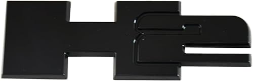 Miniatura 3 de 2 emblemas de placa de identificación 3D para puerta trasera elevadora H2 para Hummer H2 2003-2009 (negro)