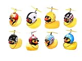 8 Pack Duck Bike Bell,Hovico Little Yellow Duck Mountain Bike Decoration,Bicycle Horn Suitable for O