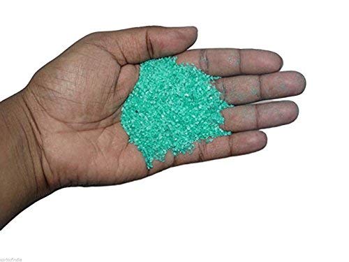 Image of Maalavya Sugar Size Crystal Sand for Home and Garden Decor, Aquarium Substrate (Green, 450 Grams)