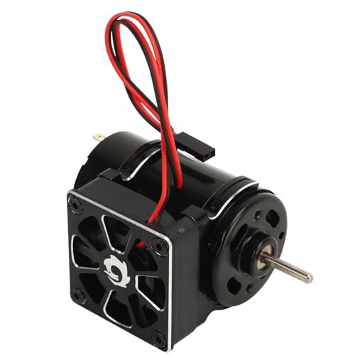Motor Escovado RC 550 12T, Rotor Balanceado RC Car 550 Motor Escovado Rolamento Selado (Preto)