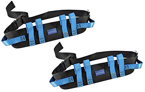 Secure Safety Solutions 2-Pack Transfer Gait Belt, 6 Handles, Clip Buckle