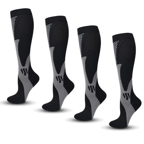 MEIION Calze compressive Nursiv Calze a compressione 20-30 mmHg per sport e viaggi, supporto per gambe, vene varicose e gravidanza