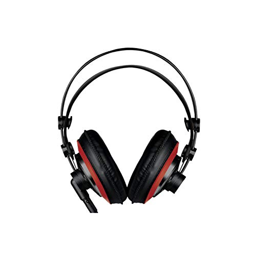 Akg M220 Pro Stylist Professional Large Diaphragm Dj Semi-Open High Definition Over-Ear Studio Headphones - Red #TOP6