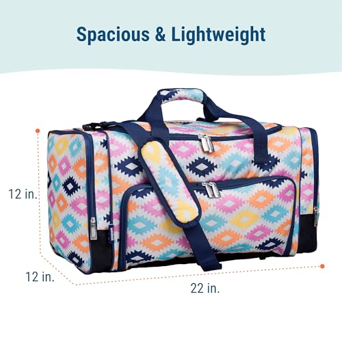 Image of Wildkin Kids Weekender Duffel Bag - Carry-On Size for School, Travel, & Sleepovers