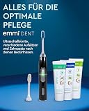 emmi-Dent Ultraschall Zahnpasta Whitening I 3x75 ml I Mikrobläschen-Formel für weiße Zähne I Sanfte Zahnaufhellung I Ideal für empfindliches Zahnfleisch I Vegan, glutenfrei & ohne Titandioxid