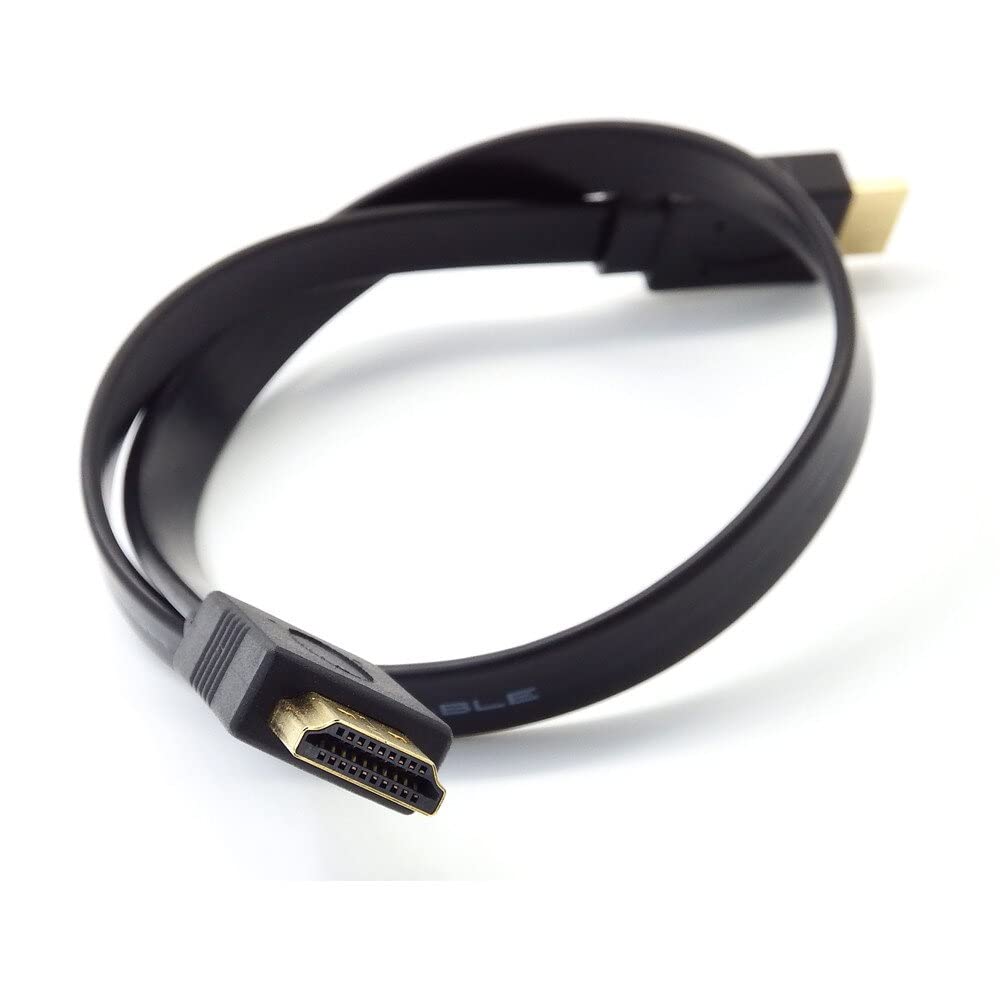 fdealz® [ 1 Piece ] Flat Cable Adaptor HDMI Short Cable - 0.5 Meter / 50 CM Small Length High Speed HDMI Cable - Ultra HD 4k x 2k HDMI Cable - HDMI M/M - 50cm HDMI 1.4 Cable-image-31
