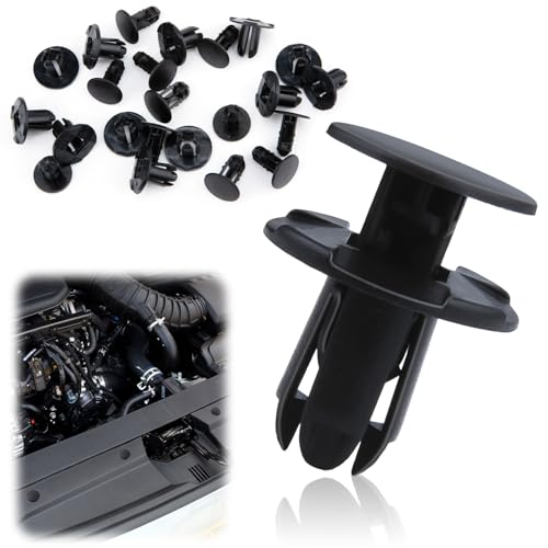 20 PCS Fender Liner Push-Type Retainer Clip Fastener Bumper Engine Under Cover Clip Car Retainer Clips Compatible with Hyundai Kia Accent Azera Equus Elantra Genesis Replaces GM: 86595-2T500