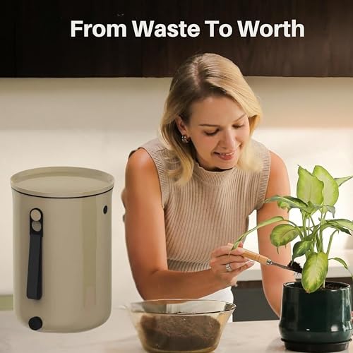 Wiggly Wigglers Compost Bin Organko Odour Free Indoor Composting Countertop Kitchen Composter Bins (1 Cappuccino Bin) - Image 2