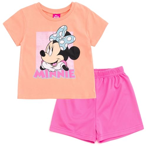 Image of Disney Girls T-Shirt and Mesh Shorts Outfit Set Toddler to Big Kid Sizes (2T - 14-16)