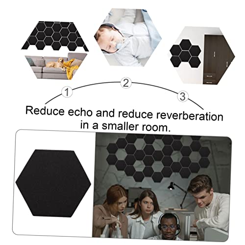 3Pcs Panel Acústico Hexagonal de Alta Densidad de PU para Estudios de Grabación miniatura 4