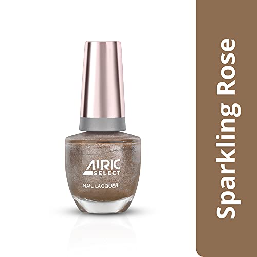 Image of Glossy Nail Lacquer (15ml) I High Shine, 7 Days Long Stay, Chip Resistant, Quick Drying Nail Colour I Vegan & Non-Alcoholic (Sparkling Rose)