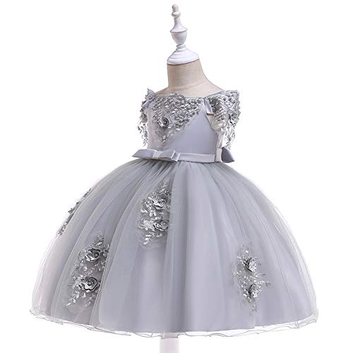 Beads Girls Dresses Princess Dress Wedding Party Bridesmaid Dress Prom Gowns with Sleeves Age 3-10 Years3